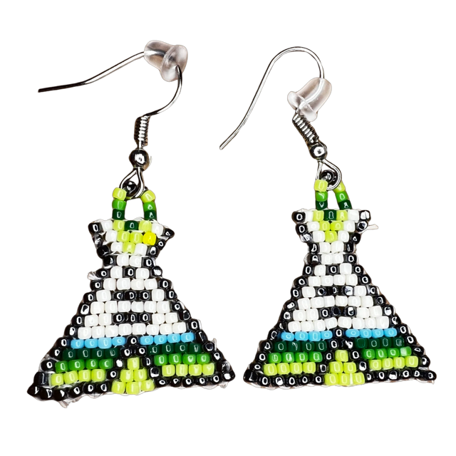 BLS Beaded Tipi Earrings