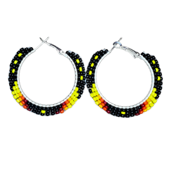 DYH Beaded Hoop Earrings