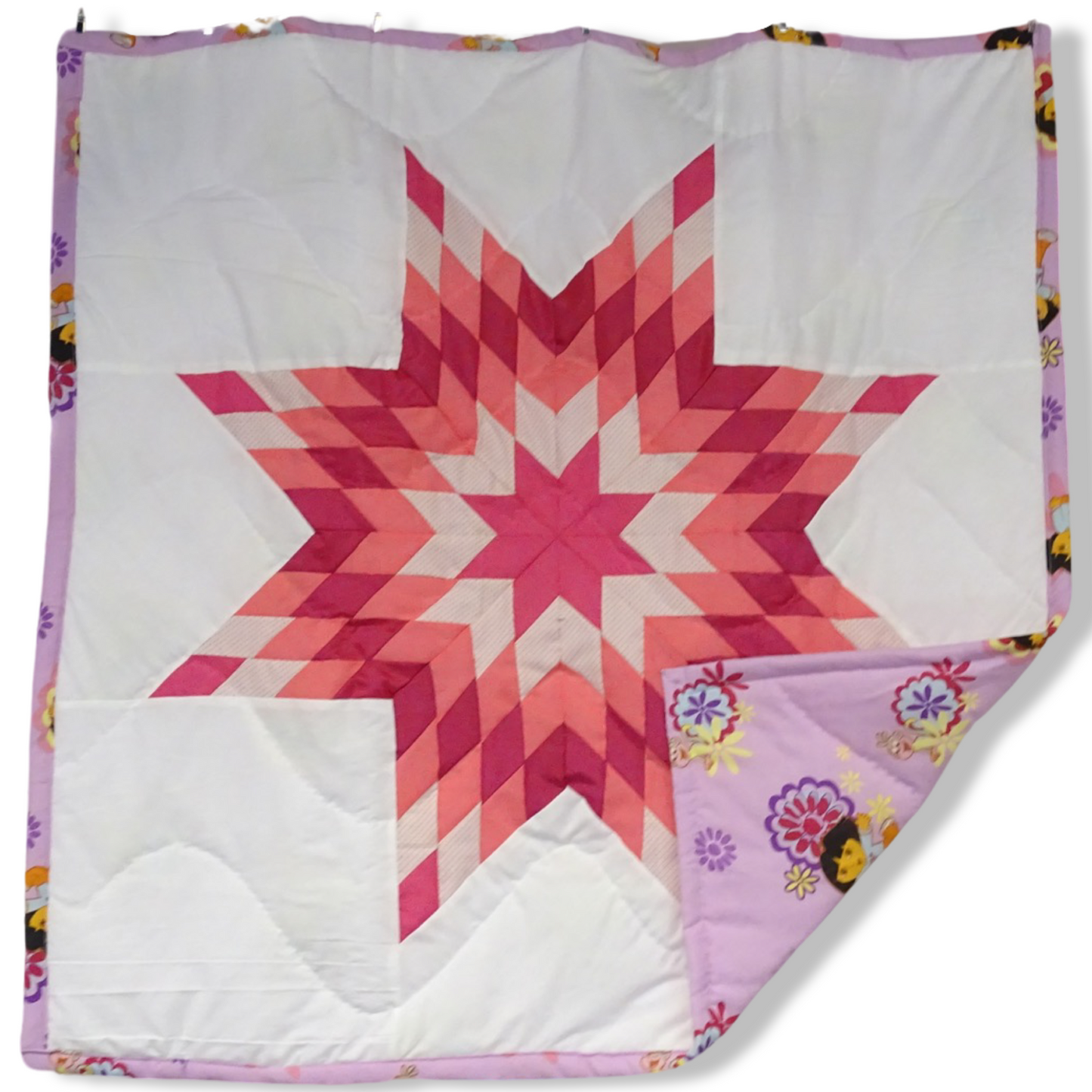 KHP Pink Dora Baby Star Quilt