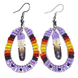 DYH 2" Beaded Teardrop Earrings