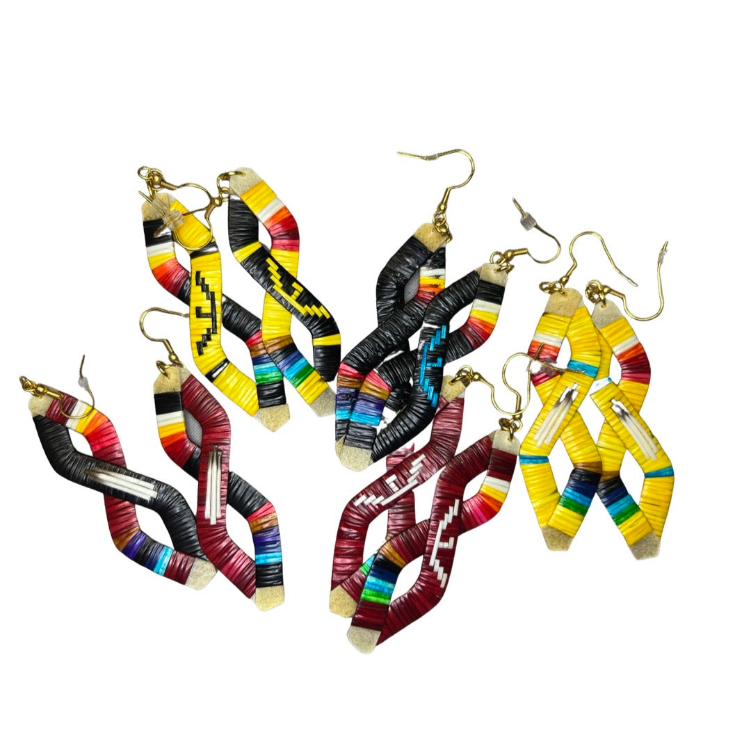 ARC Double Wavy Quill Earrings