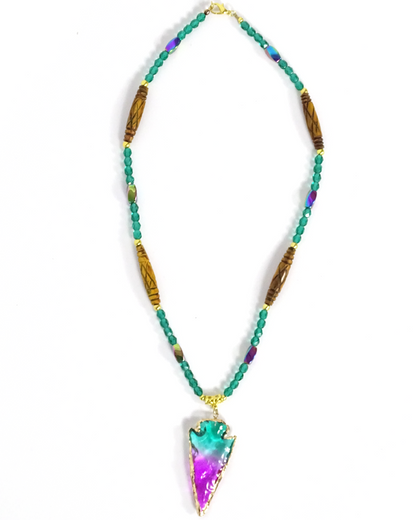 CP Glass Arrowhead Necklace