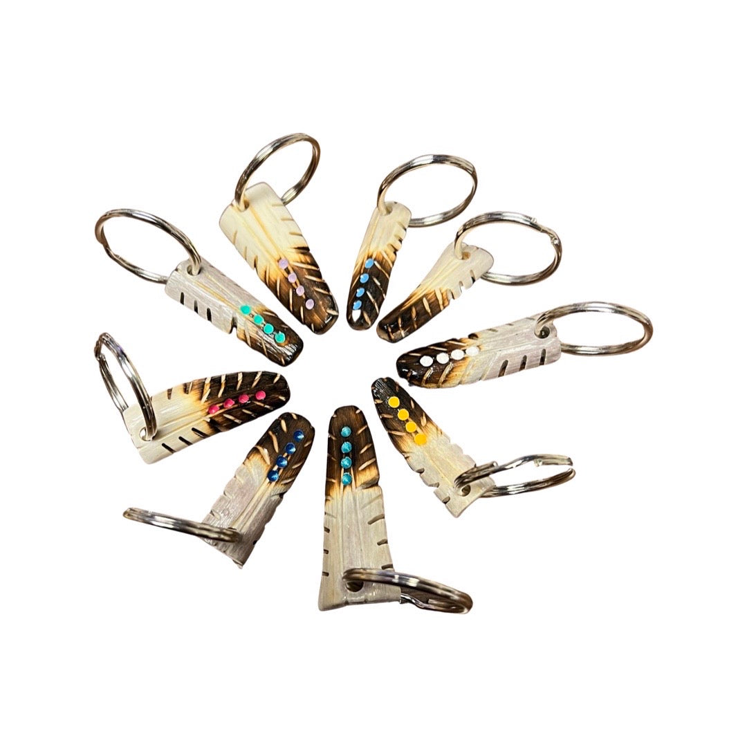 CBSL Feather Dots Keychain