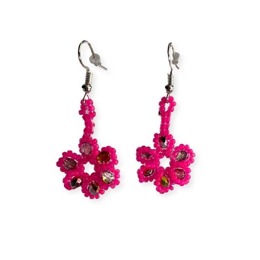 LZ Brickstitch Flower Earring