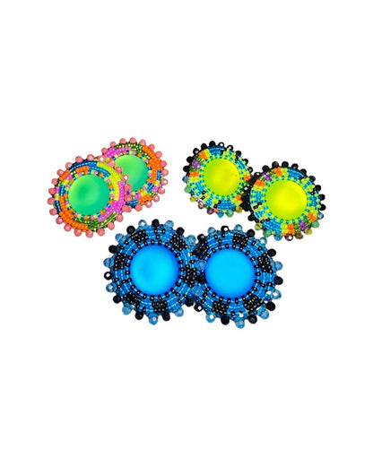 DH Frosted Center Earring