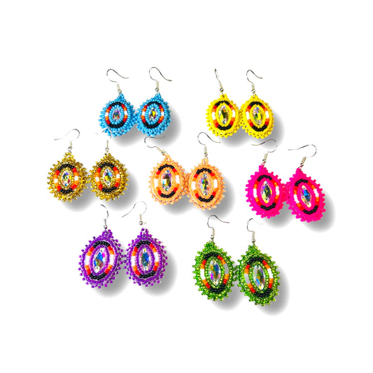 RF Beaded Gemstone Earrings