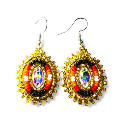 RF Beaded Gemstone Earrings