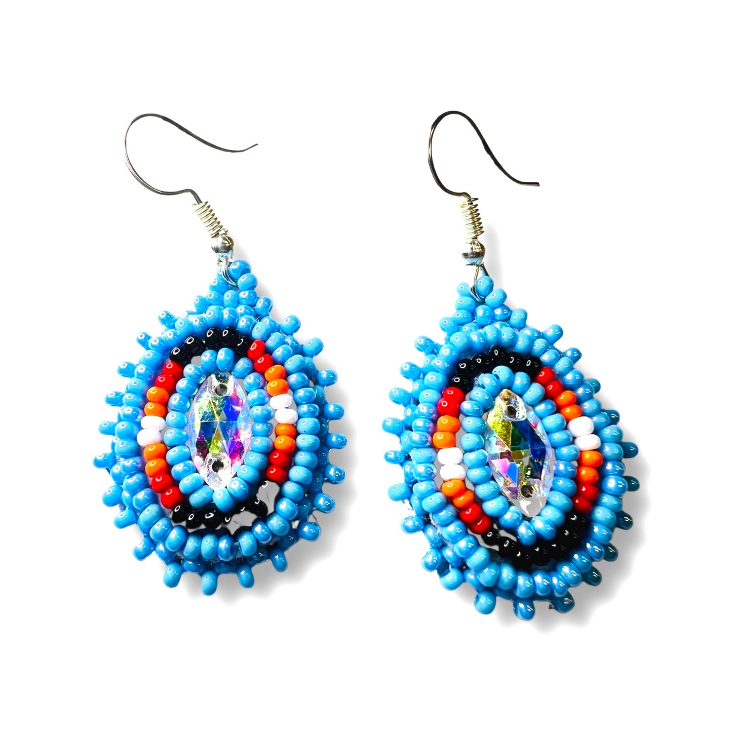 RF Beaded Gemstone Earrings