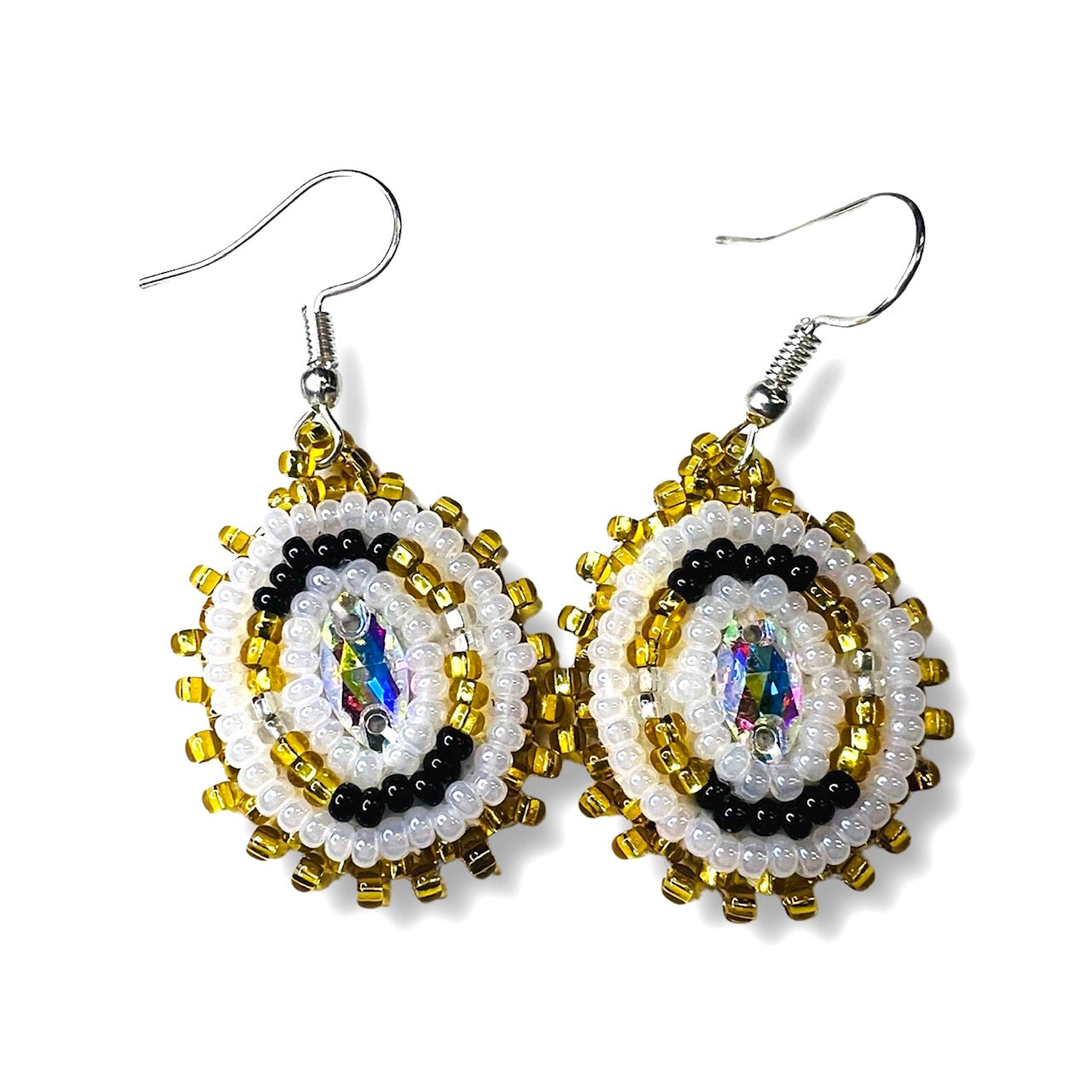 RF Beaded Gemstone Earrings