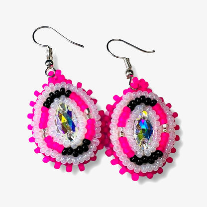 RF Beaded Gemstone Earrings