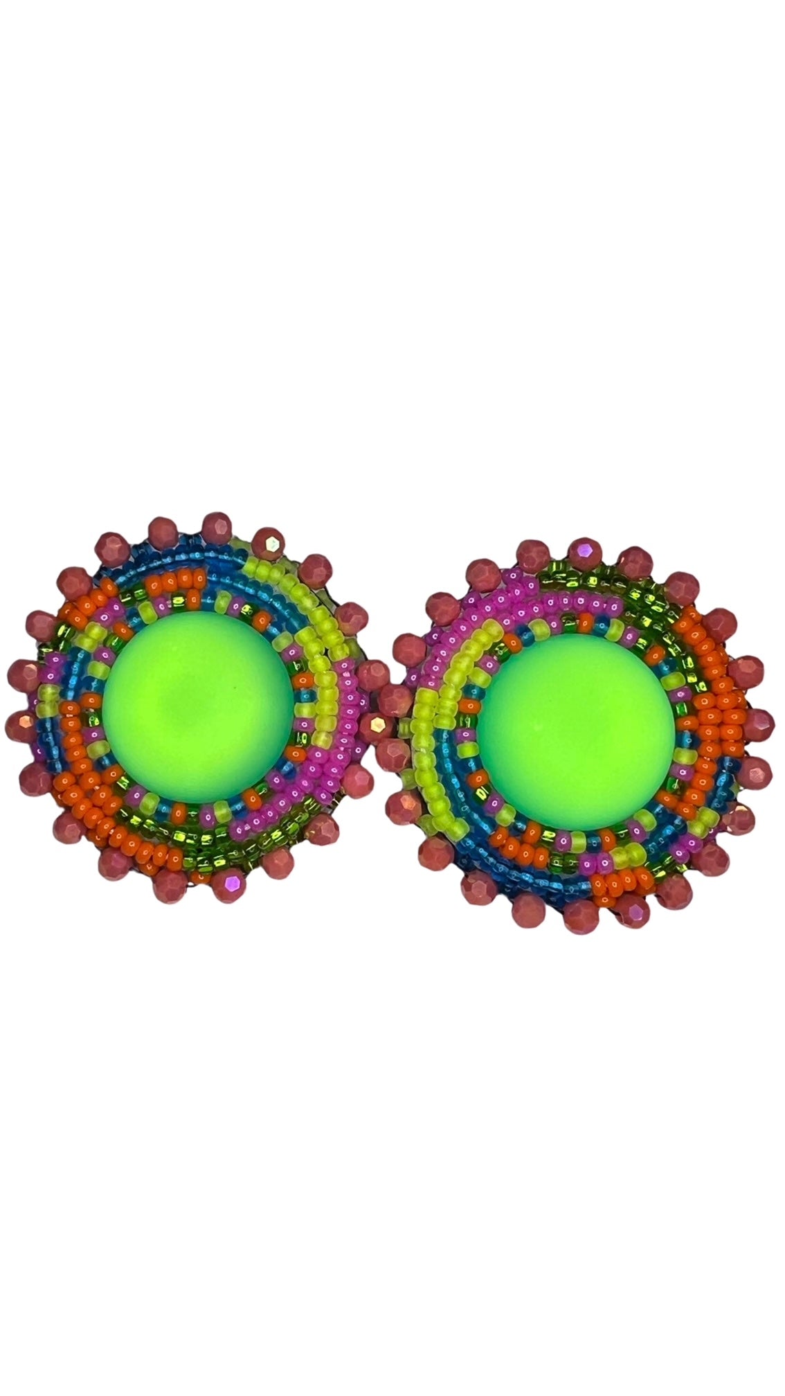 DH Frosted Center Earring