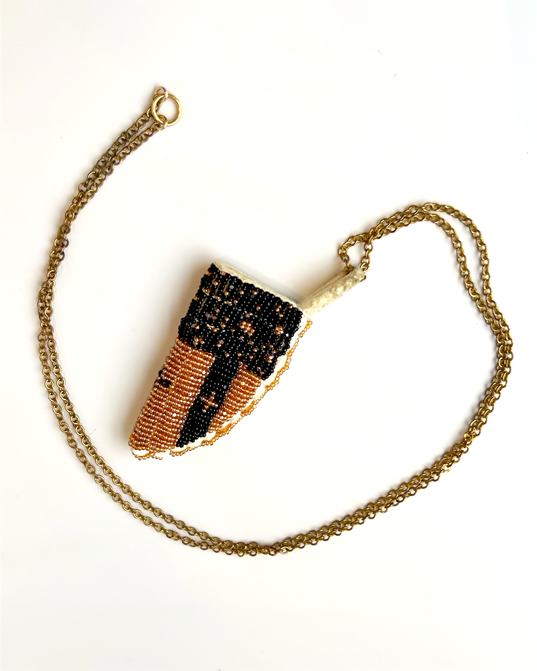 MP Beaded Knife Sheath Necklace