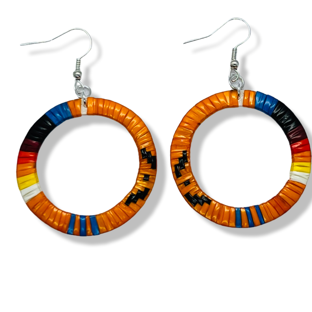 NF Circle Quill Earrings